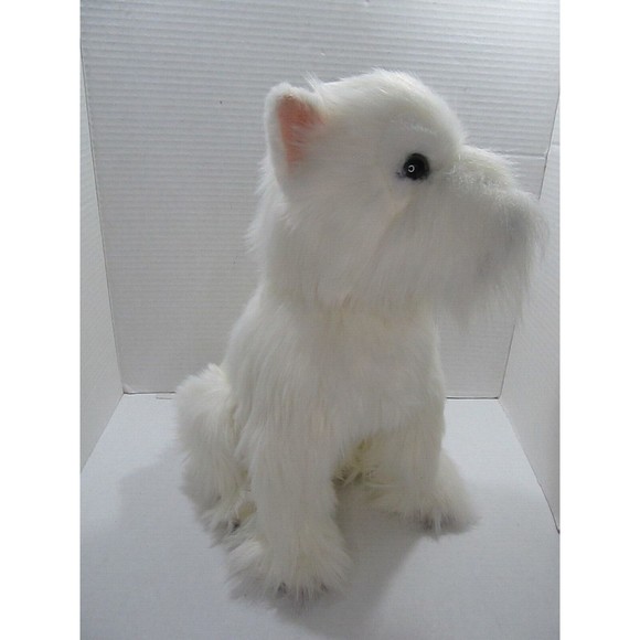 E & J CLASSICS Sitting WEST HIGHLAND TERRIER WHITE DOG 15" Realistic Westie - Picture 4 of 9